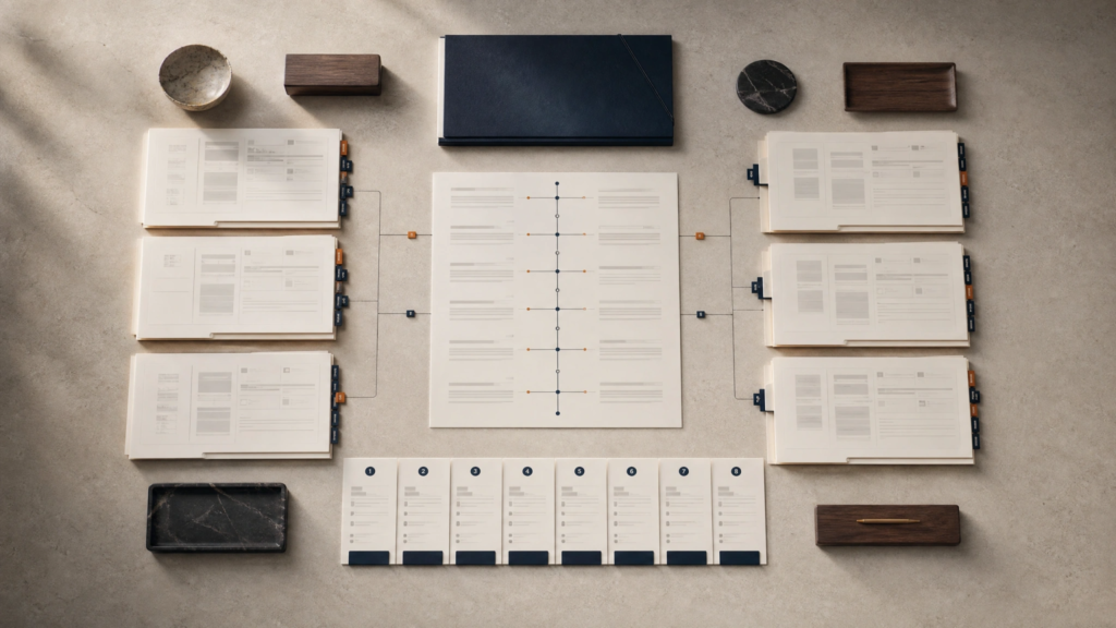Organized federal case record arranged around a central chronology for motion and appellate work