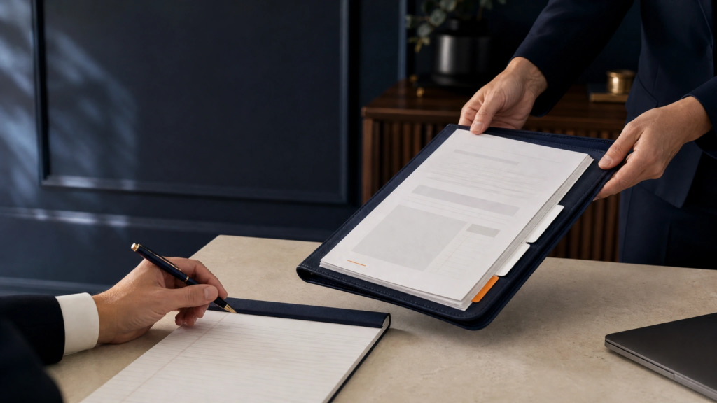 Organized work being delivered to an attorney as overflow support for a small law firm